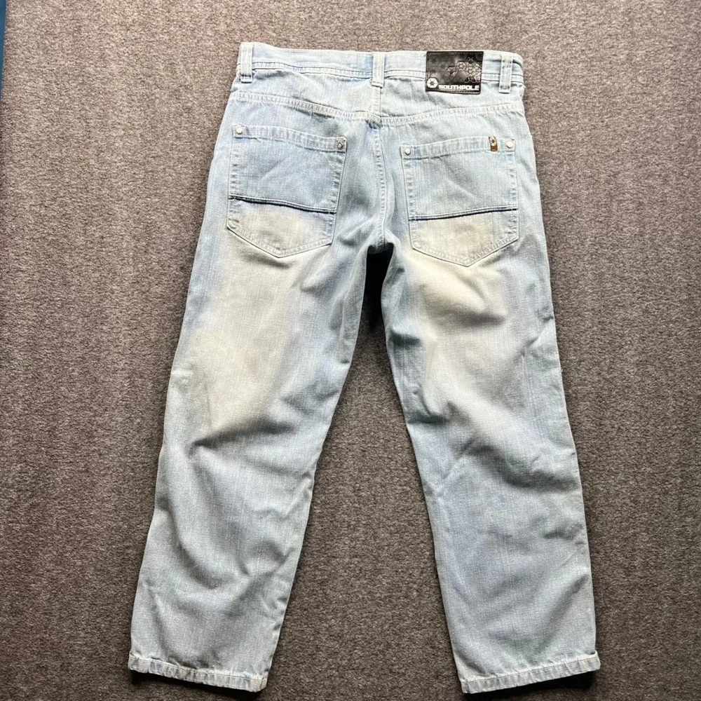 Vintage Southpole Jeans Mens 36x30‎ Fits 35x29 Light Wash Loose Fit Y2K Street